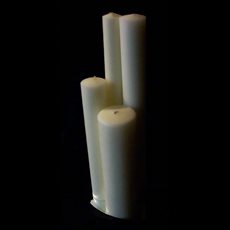 51% Beeswax Altar Candles 2" x 17" APE